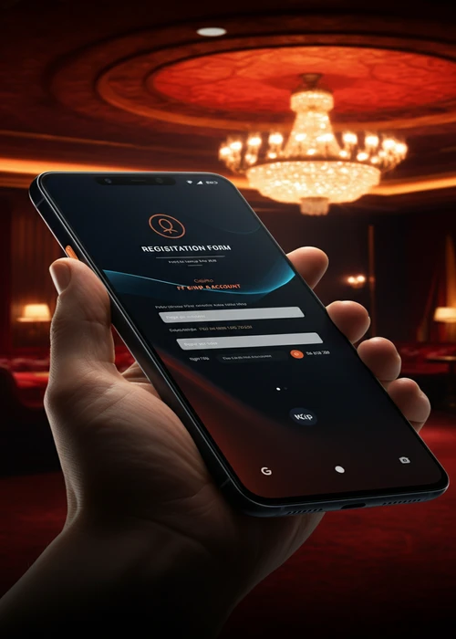 Capture d'écran du formulaire d'inscription rapide du Captain Slots Casino, illustrant les champs à remplir pour créer votre compte en quelques minutes.